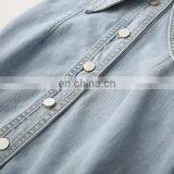 LAITE D2132 Women Denim Casual Dress Women Bodycon Bow Dress Girl's Dress thumbnail-7