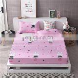 2020 Comfort Knit Polyester Flat Fitted Sheet Patterned Counterpane Mattress Pad Cover Protector With Lace From China