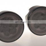 12v Turn Signal Smoke and Clear Lens 2000k LED Turning Light With Angel Eyes for Jeep Wrangler thumbnail-4