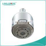 Elegant 3 inch Chrome ABS 8 functions fixed top overhead shower head