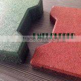 Dog-bone Interlocking Recycled Rubber Tile Quality Choice thumbnail-3