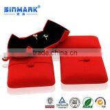 SINMARK Custom Elegant Red Wool Fabric Necklace Box for Jewelry thumbnail-1