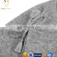 Solid Cashmere Plain Knitted Baby Girls Cardigans thumbnail-3