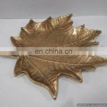 Brass Antique Leaf Tray