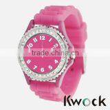 Plastic,high Quality Silicone. Material and Unisex Gender Western Silicone Wristband Watches