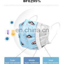 New Design Comfortable Earloop Disposable Non Woven Kids Children'S Nose Child Character Kids Face Mask For Kids thumbnail-3