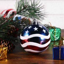 Wholesale Custom Design Handmade Decorative Christmas Tree Ornament Hanging Glass Ball 8 10 mm thumbnail-3