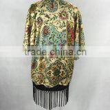 The Latest Tassel Printing Kimono Cardigan Types Ladies' Blouse thumbnail-5