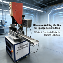 Good Quality Manual Ultrasonic Welding Machine for Kitchen Jacquard Sponge thumbnail-2