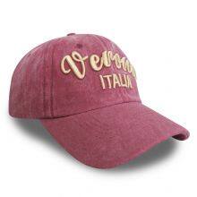 6 Panel Stone Washed Baseball Cap Cotton Vintage Baseball Hat Custom Embroidery Logo Texas Sports Caps thumbnail-3