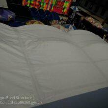 Newly Built Membrane - Structure Basketball Court Roof Supported by Pipe Trusses, Design of Membrane - Structure Badminton Hall Supported by Grid and Construction Budget thumbnail-2