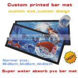 Customized PVC Bar Mat With Full Color Printing, Super Water Absorb Rubber Bar Mat thumbnail-1