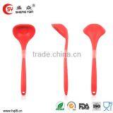 Dongguan Colorful Non-stick Silicone Soup Ladle With Stainless Steel Kitchenware by Factory