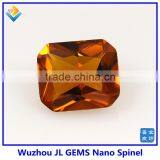 Synthetic Citrine M Orange Color Nano Spinel Octagon Shape Nano Spinel Gem Stone thumbnail-1