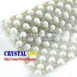Wholesale Price Heat Transfer Ceramic Stone Mesh Trimming in Colors, Hot Fix Rhinestone Sheets Roll for Bag thumbnail-1