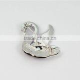 Latest Fashion Women Swan Shape Crystal Rhinestone Brooch thumbnail-4