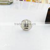 Silver I Love You Word Charms Personalized Letter Charm for Jewelry Making thumbnail-2