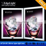 Edgelight AF2A-M1 mirror advertising light boxes china supplier