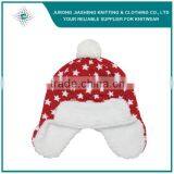 100% Acrylic Jacquard Canada Custom Earflap Cap thumbnail-2