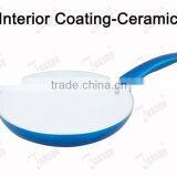New 34cm Colorful Aluminum Ceramic Frying Pans With LFGB/REACH/RoHS/FDA Certifications thumbnail-2