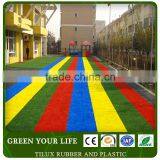 Rainbow Track Colorful Artificial Grass for Kindergarten School