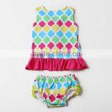 Cotton Red White Polka Dots Swing Top Summer Clothes Baby Bloomers Baby Underwear Wholesale thumbnail-3