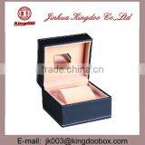 Jinhua Supplier Handmade Rectangular Plastic Watch Box Velvet Leather Mirror thumbnail-1