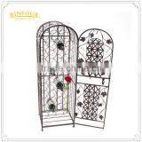 High Quality Solid Metal Display Rack Wrought Iron Wine Cabinet thumbnail-1