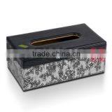 Custom Printed Tissue Box With Leather Cover