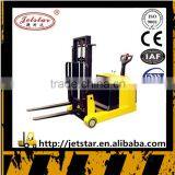 Top Grade Counter Balanced Adjustable Electric Forklift Stacker thumbnail-1