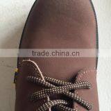 Suede Leather Safety Shoe, PU Injection Outsole, Good Price Safety Shoe, HW-2022 thumbnail-6