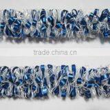 2015 Blue Matte PET/PVC Christmas Tinsel Garland thumbnail-1