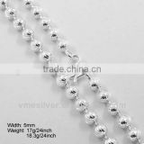 [DSC06167] 925 Silver Machine-made Chains, D/C Ball Chain