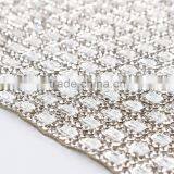 2016 Xiumao Factory Rhinestones Meshes/aluminum/brass Hotfix Mesh/metallic Mesh Fabric With Spangles thumbnail-1