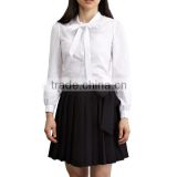 Factory price white high school fashion school uniform girl shirts