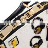 Wear-resisting PU Leather Youth Fashion Shell Shape Handbag thumbnail-5