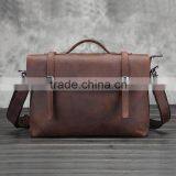 Mens Vintage 100% Genuine Leather Shoulder Messenger Bag