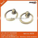 Zinc Alloy Coffin Ring Golden Handle
