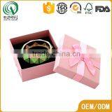 Lovely Cheap Offset Printing Small Pink Cardboard Box Hard Cardboard Box With Bow Tie thumbnail-1