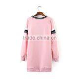 Clothing Manufacturer Embroidery Long Sleeve Round Collar Long Hooby thumbnail-2