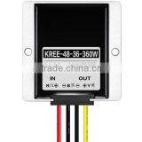 360W DC-DC Voltage Regulator 48V to 36V 10A Step Down Converter Power Supply Module Waterproof Shell for 48v Battery , Led ,etc