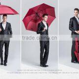 High Quality Windproof Pongee Fabric Custom Printed Types Golf Umbrellas thumbnail-3