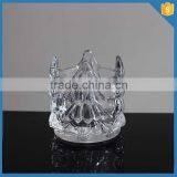 China Crystal Hand Pressed Glass Antique Votive Cup With Christmas Tree Patttern thumbnail-1
