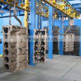 Monorail hook shot blasting machines