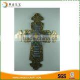 Wholesale Golden Wall Decoration Metal Cross With Star thumbnail-1