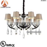 8 Light Antique Waterford Crystal Light with Clear Crystal