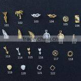 Arrow Leaf Winebottle Design Small Size Metal Jewelry for Nail Art Club thumbnail-1