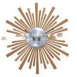HIghly Decorative Sunshape Bamboo Wall Clock