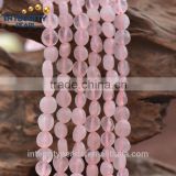 7*8mm 8*11mm natural irregular crushed beads rough stone rose quartz