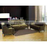 Custom Made Living Room Furniture Wooden Fabric 1/2/3 Seater Sofa Set thumbnail-1